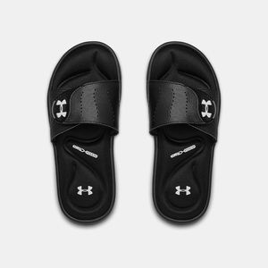 Under Armour Black & White Womens UA Ignite IX Slides